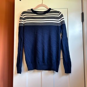Kim Rogers Navy Striped Sweater